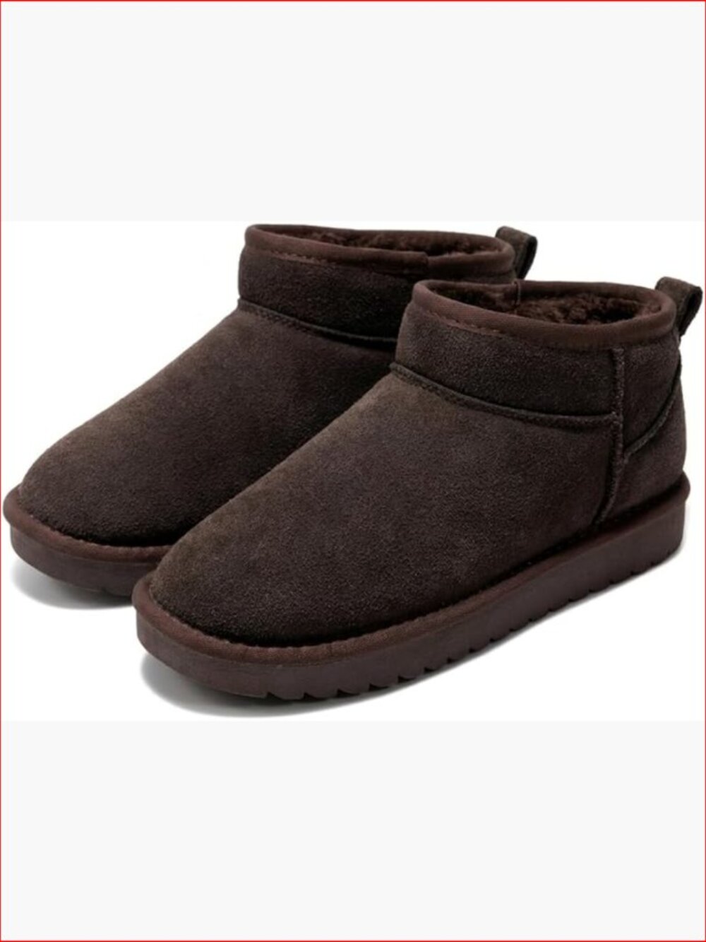 Genuine Leather Ankle Boots with Memory Foam Insole Water Resistant